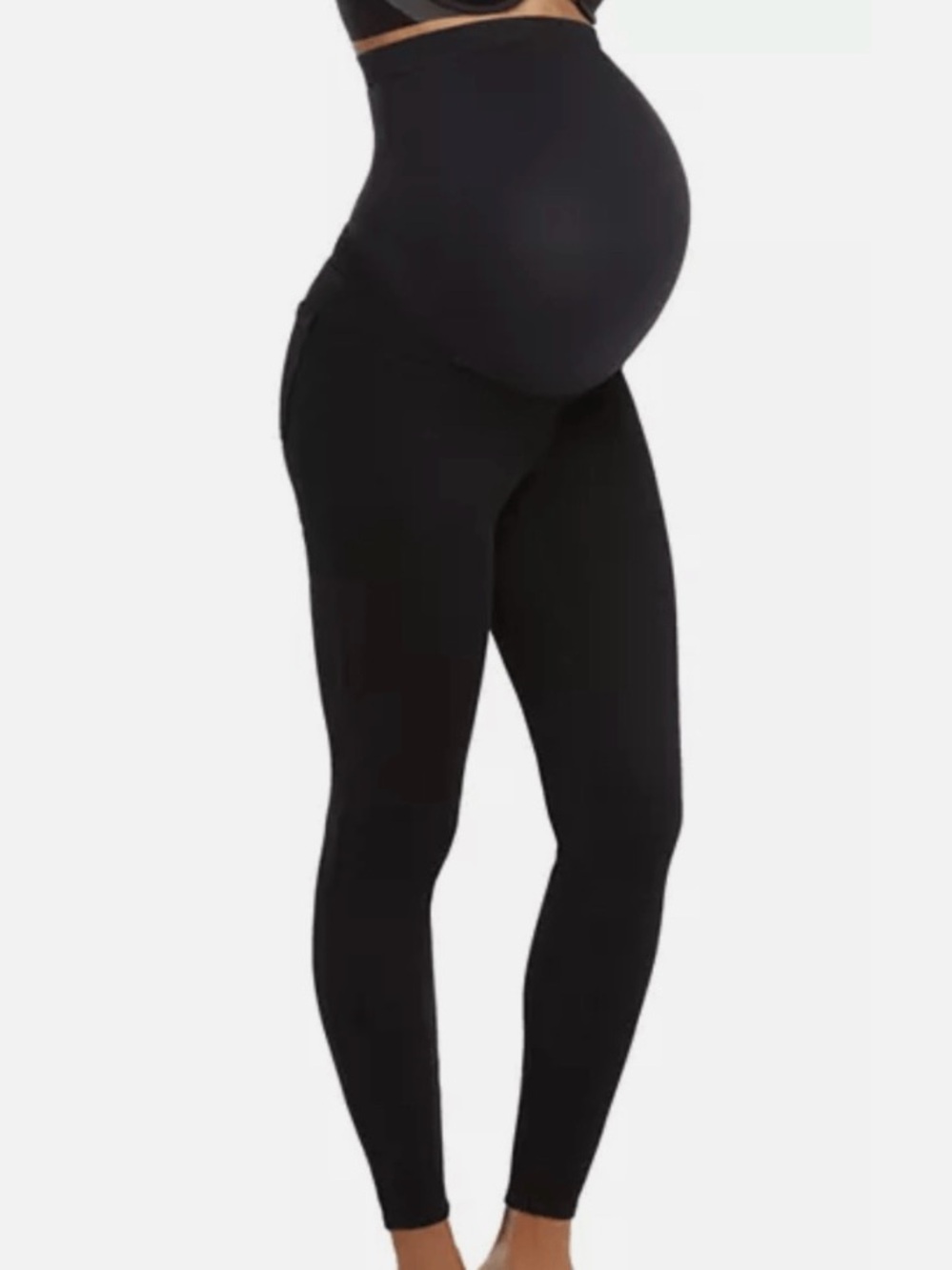 SPANX Black Maternity Skinny Jean-ish Leggings Sz Medium